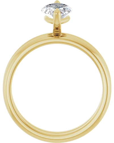 14K Yellow  12x6 mm Marquise Solitaire Engagement Ring Mounting (7)