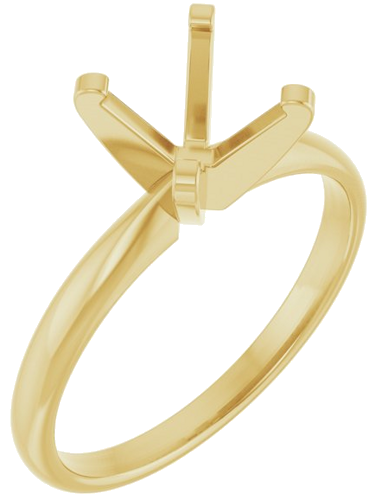 Sužadėtuvių Žiedas „Solitaire“ 14k yellow gold Round 7.6mm (1)