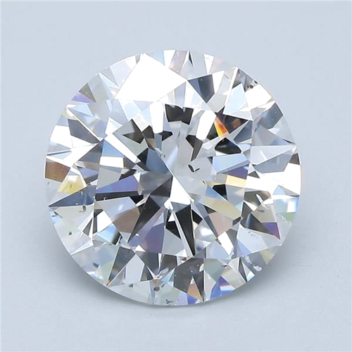 5.01 carat D-SI2 Excellent cut Natūralus Round Deimantas (1)