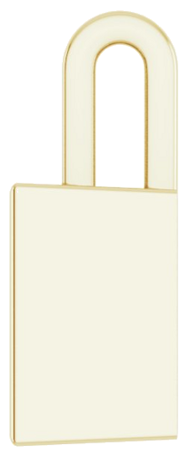 Pakabukas „Solitaire“ 750 Geltonojo Aukso Square 7.5mm (3)