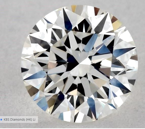 0.54 carat H-VVS2 Excellent cut Natūralus Round Deimantas (1)