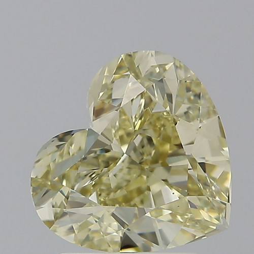 3.02 carat Fancy Yellow-VS2 Natūralus Heart Deimantas (1)