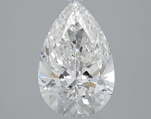 3.0 carat F-SI1 Natūralus Pear Deimantas (1)