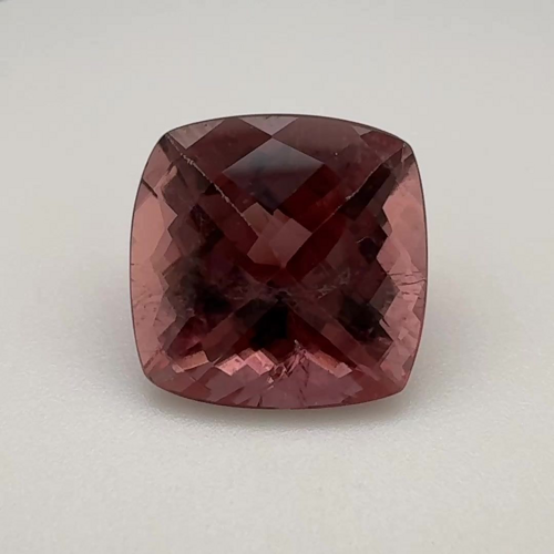 8.51 carat PINK CHECKERBOARD cut Cushion Tourmaline (1)