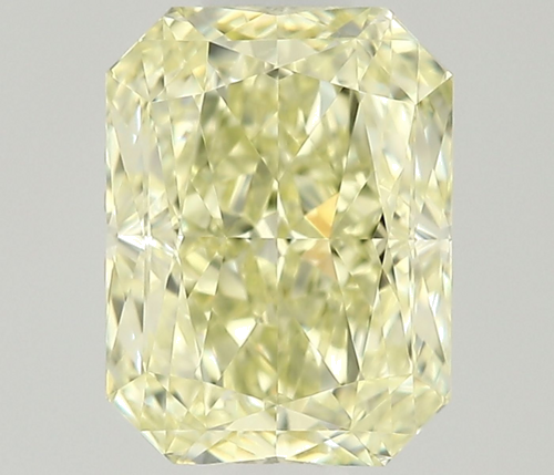 0.63 carat Fancy Light Yellow-VVS2 Natūralus Radiant Deimantas (1)