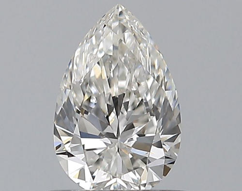 0.5 carat G-VS2 Natūralus Pear Deimantas (1)