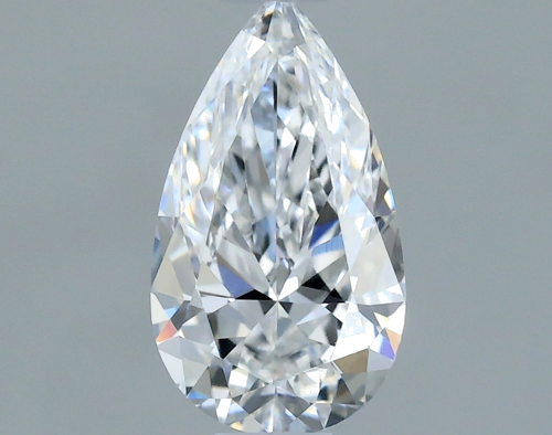 0.4 carat D-VVS2 Natūralus Pear Deimantas (1)