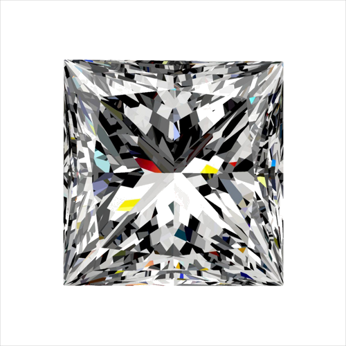 0.31 carat F-VS2 Natūralus Princess Deimantas (1)