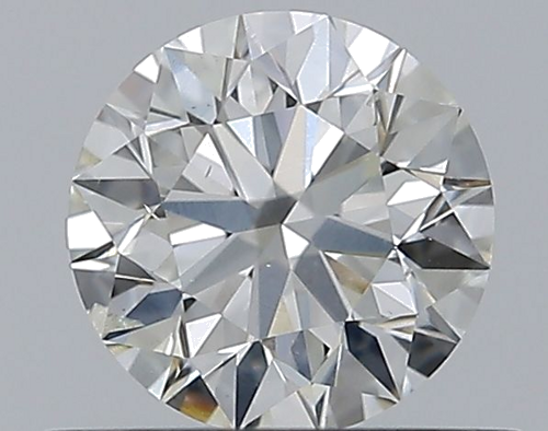 0.53 carat G-SI2 Excellent cut Natūralus Round Deimantas (1)