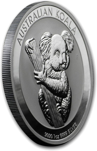 2020 Koala Australija 1 oz sidabrinė moneta (2)