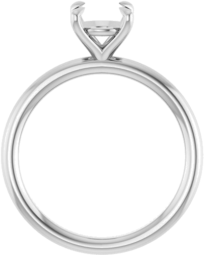 Sužadėtuvių Žiedas „Claw-Prong Solitaire“ 10k white gold Round 7mm (2)