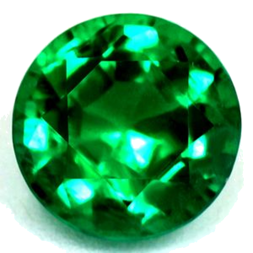0.4 carat GREEN Round Smaragdas (1)