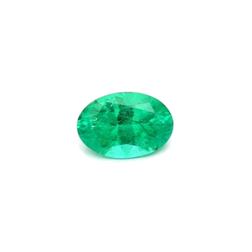 0.96 carat GREEN MODIFIEDBRILLIANT cut Oval Smaragdas (1)