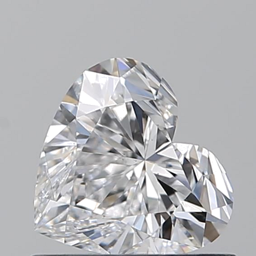 0.7 carat D-VS2 Natūralus Heart Deimantas (1)
