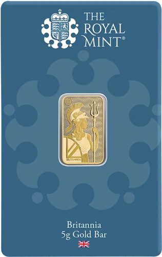 5 g The Royal Mint Britannia investīciju zelta lietnis (1)