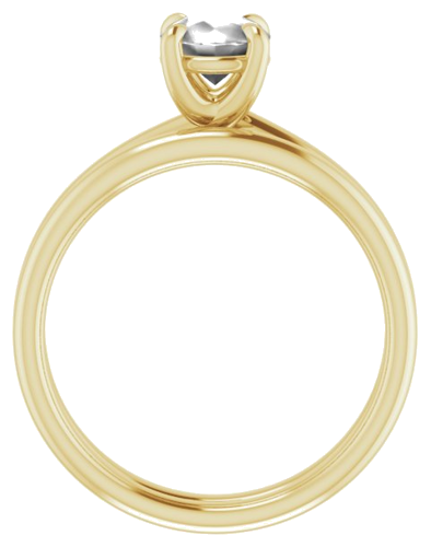 Sužadėtuvių Žiedas „Solitaire“ 14k yellow gold Round 5.8mm (7)