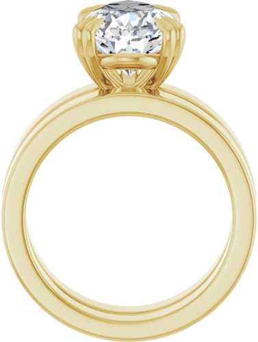 Sužadėtuvių Žiedas „Double Claw-Prong Solitaire“ 14k yellow gold Pear 14mm x 9mm (7)