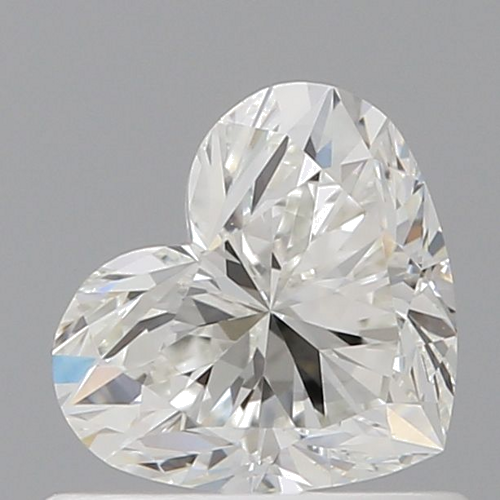 0.61 carat H-VVS1 Natūralus Heart Deimantas (1)