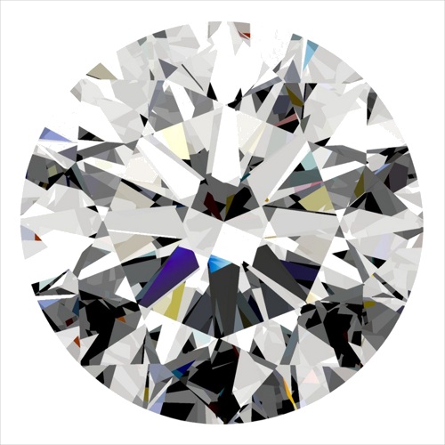0.5 carat F-VVS1 Excellent cut Natūralus Round Deimantas (1)