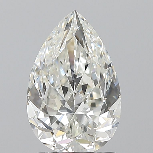 1.7 carat I-SI1 Natūralus Pear Deimantas (1)