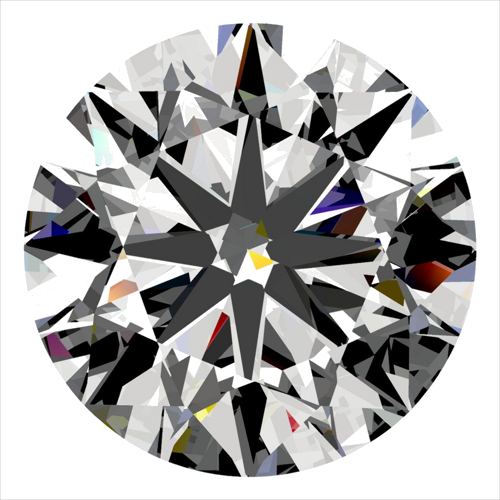 0.3 carat E-VVS2 Very Good cut Natūralus Round Deimantas (1)