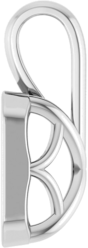 14K White 7x5 mm Emerald Pendant Mounting (3)