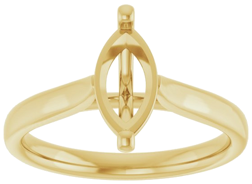 Sužadėtuvių Žiedas 10k yellow gold Marquise 10mm x 5mm (3)