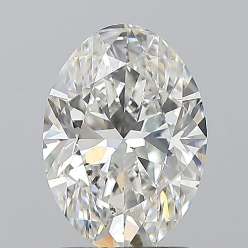 1.7 carat F-SI2 Natūralus Oval Deimantas (1)