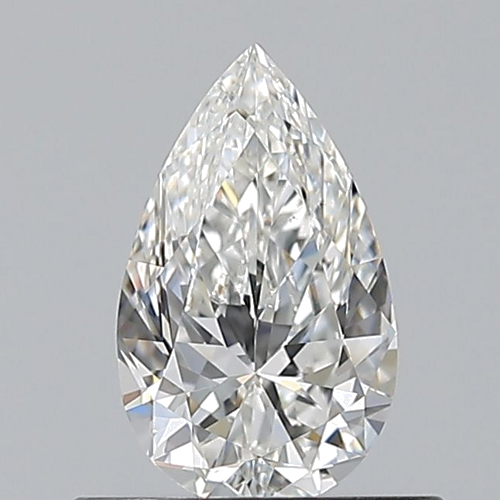 0.5 carat G-VS2 Natūralus Pear Deimantas (1)