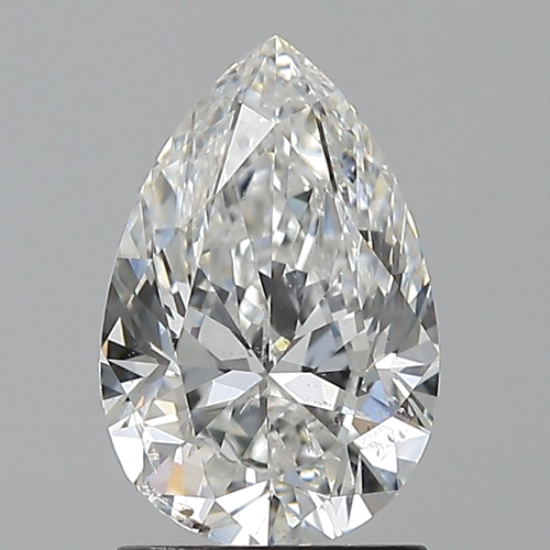1.7 carat F-SI2 Natūralus Pear Deimantas (1)