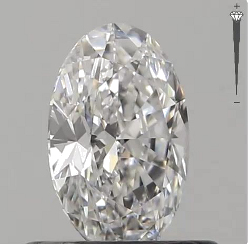 0.5 carat D-SI1 Natūralus Oval Deimantas (1)
