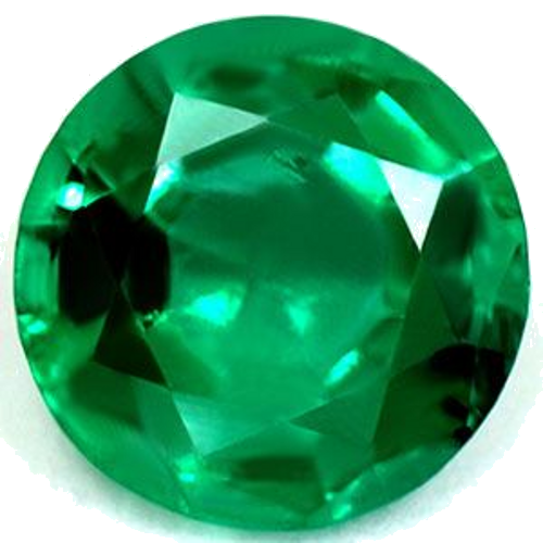 0.5 carat GREEN Round Smaragdas (1)