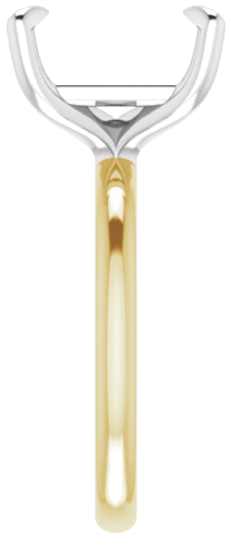 Sužadėtuvių Žiedas „Solitaire“ 585 Baltojo Ir Geltonojo Aukso Emerald 11mm x 9mm (4)