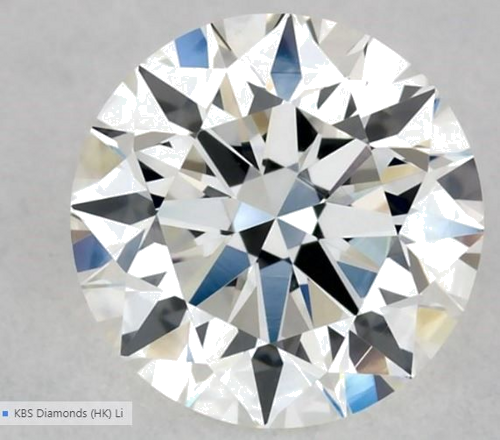 0.55 carat H-VVS2 Excellent cut Natūralus Round Deimantas (1)
