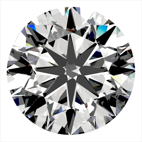 0.4 carat G-VS2 GD cut Natūralus Round Deimantas (1)