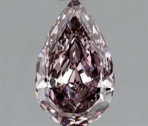 0.52 carat Fancy Purplish Pink-VS1 Natūralus Pear Deimantas (1)