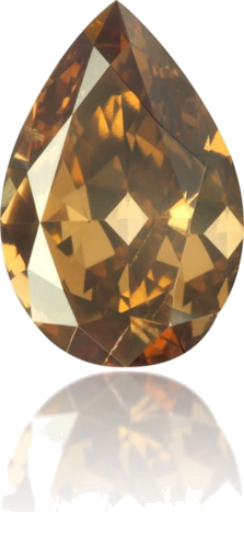 3.01 carat Fancy Dark Orangey Brown-SI2 Natūralus Pear Deimantas (1)