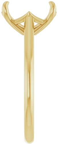 Sužadėtuvių Žiedas „Solitaire“ 585 Geltonojo Aukso Emerald 9mm x 7mm (4)