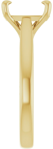 Sužadėtuvių Žiedas „Claw-Prong Solitaire“ 14k yellow gold Elongated Cushion 9mm x 7mm (4)