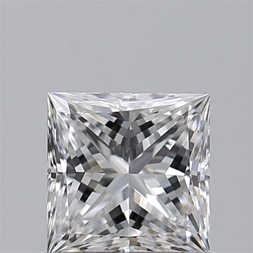 0.71 carat D-VS2 Natūralus Princess Deimantas (1)