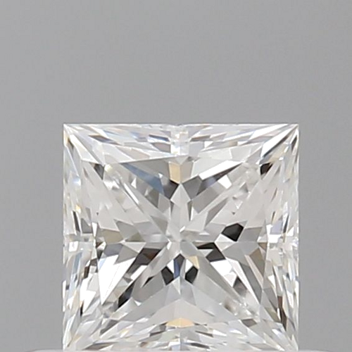 0.5 carat F-VVS2 Natūralus Princess Deimantas (1)