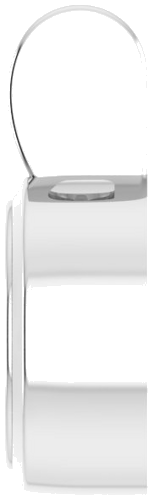 Pakabukas „Solitaire“ 585 Baltojo Aukso Round 7.5mm (3)