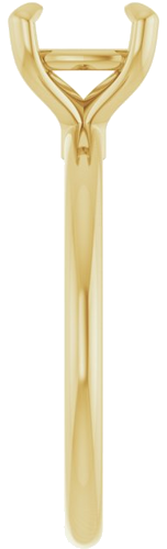 Sužadėtuvių Žiedas „Claw-Prong“ 14k yellow gold Cushion 7mm (4)