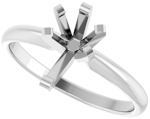 Sužadėtuvių Žiedas „Solitaire“ 585 Baltojo Aukso Pear Shape 9mm x 5.5mm (5)