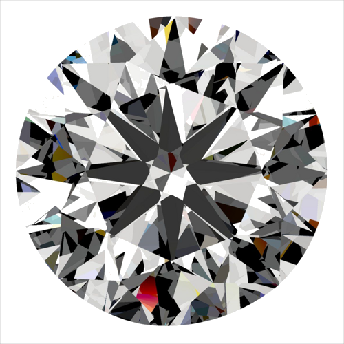 0.4 carat I-VVS1 Very Good cut Natūralus Round Deimantas (1)