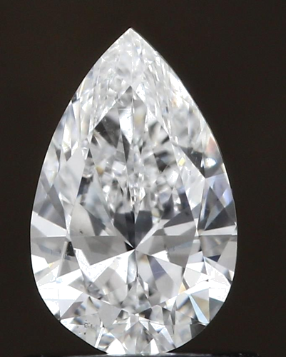 0.7 carat D-SI1 Natūralus Pear Deimantas (1)