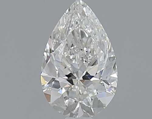 0.6 carat H-SI2 Natūralus Pear Deimantas (1)