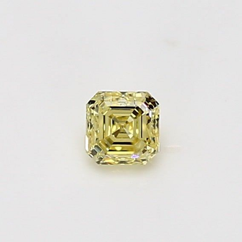 0.26 carat Yellow-VVS2 Natūralus Asscher Deimantas (1)