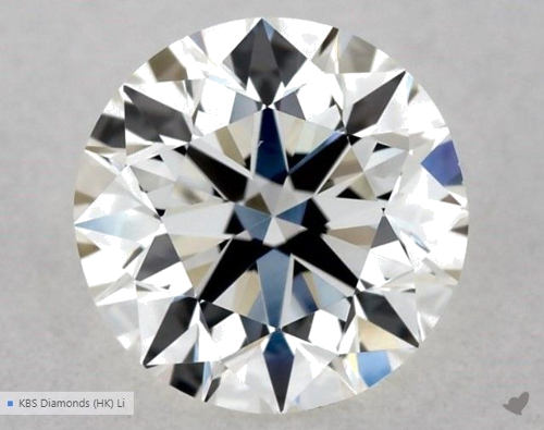 0.5 carat H-VS1 Excellent cut Natūralus Round Deimantas (1)