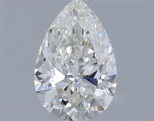 0.63 carat G-VVS2 Natūralus Pear Deimantas (1)